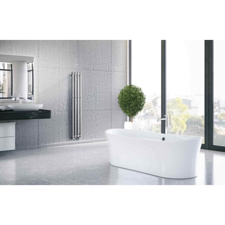 P.M.H. PX2C/4 - Koupelnový žebříkový radiátor PLUTO X 350W 150 cm lesklý chrom