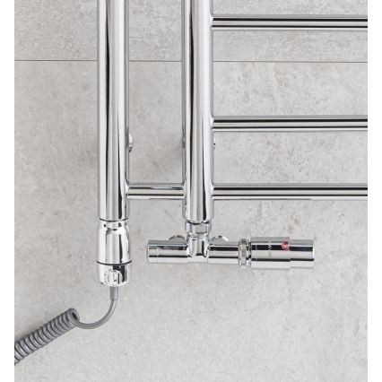 P.M.H. T2C - Koupelnový žebříkový radiátor THEIA 352W 154 cm pravá/lesklý chrom