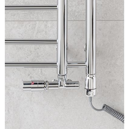P.M.H. T2C-L - Koupelnový žebříkový radiátor THEIA 352W 154 cm levá/lesklý chrom