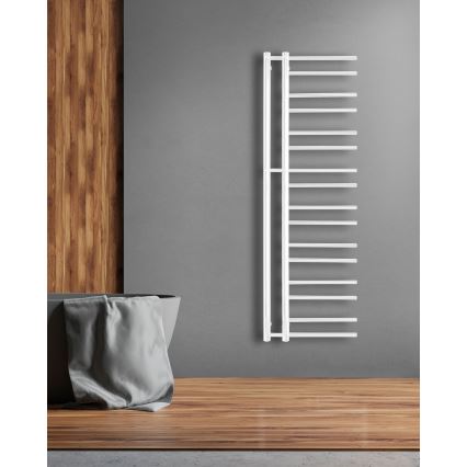 P.M.H. T2W - Koupelnový žebříkový radiátor THEIA 352W 154 cm pravá/bílá