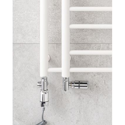 P.M.H. T2W - Koupelnový žebříkový radiátor THEIA 352W 154 cm pravá/bílá