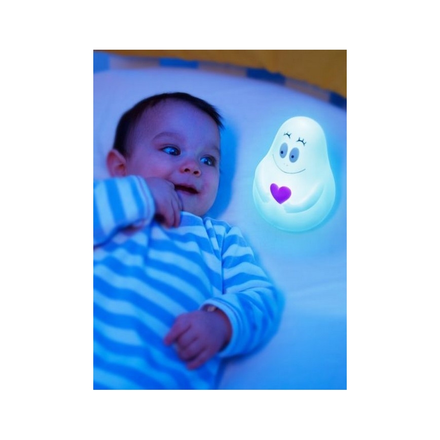 PABOBO - LED Lampička Lumilove BARBAPAPA modrá