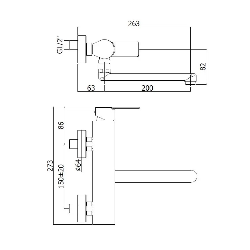 Paffoni - Dřezová baterie TANGO nerez