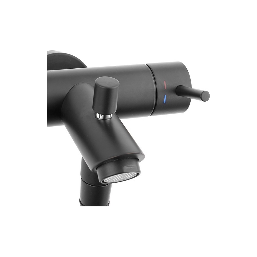 Paffoni - Podomítková sprcha ROUND černá