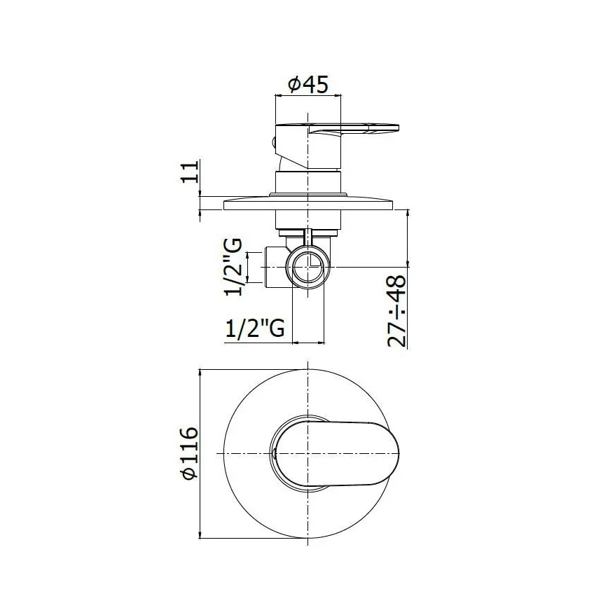 Paffoni - Sprchová baterie CANDY lesklý chrom