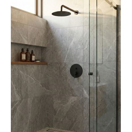 Paffoni - Sprchová baterie pro podomítkovou instalaci LIGHT černá