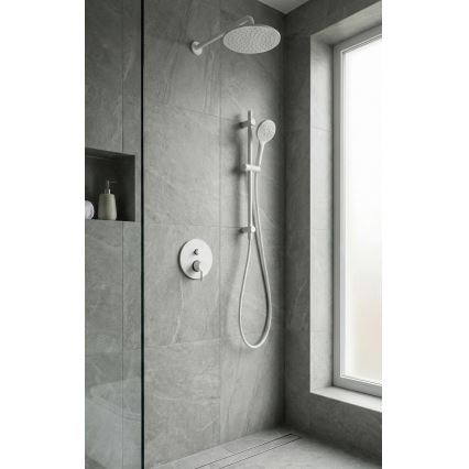 Paffoni - Sprchová baterie pro podomítkovou instalaci LIGHT matná bílá