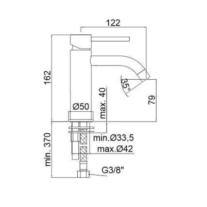 Paffoni - Umyvadlová baterie LIGHT černá