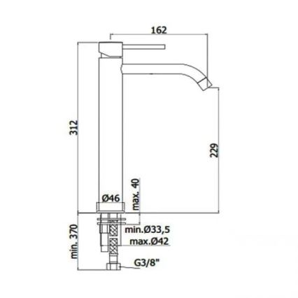 Paffoni - Umyvadlová baterie LIGHT černá