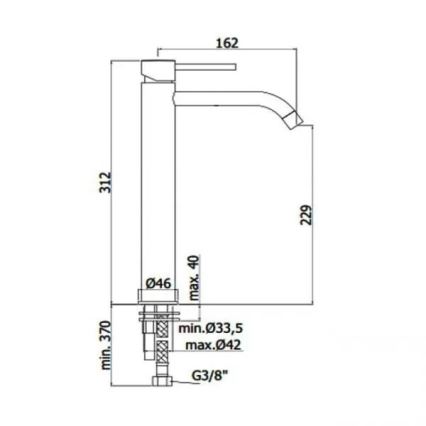 Paffoni - Umyvadlová baterie LIGHT EXCLUSIVE kartáčovaná zlatá