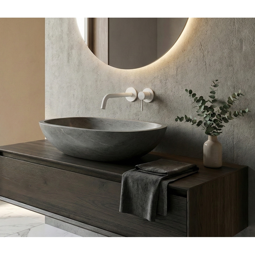 Paffoni - Umyvadlová baterie pro podomítkovou instalaci LIGHT matná bílá