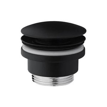 Paffoni - Umyvadlová výpusť RINGO WEST pr. 63,5 mm černá