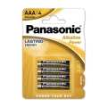Panasonic - 4 ks Alkalická baterie AAA/LR03