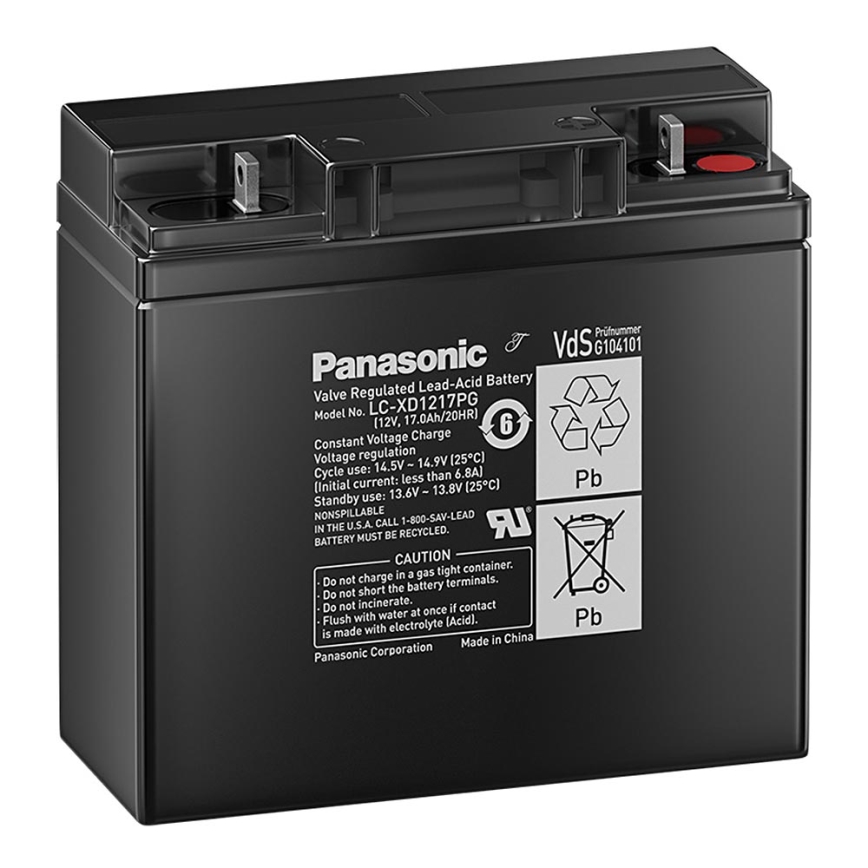 Panasonic LC-XD1217PG - Olověný akumulátor 12V/17Ah/oko M5