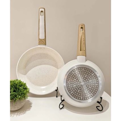 Pánev BIANCO 24 cm krémová/hnědá