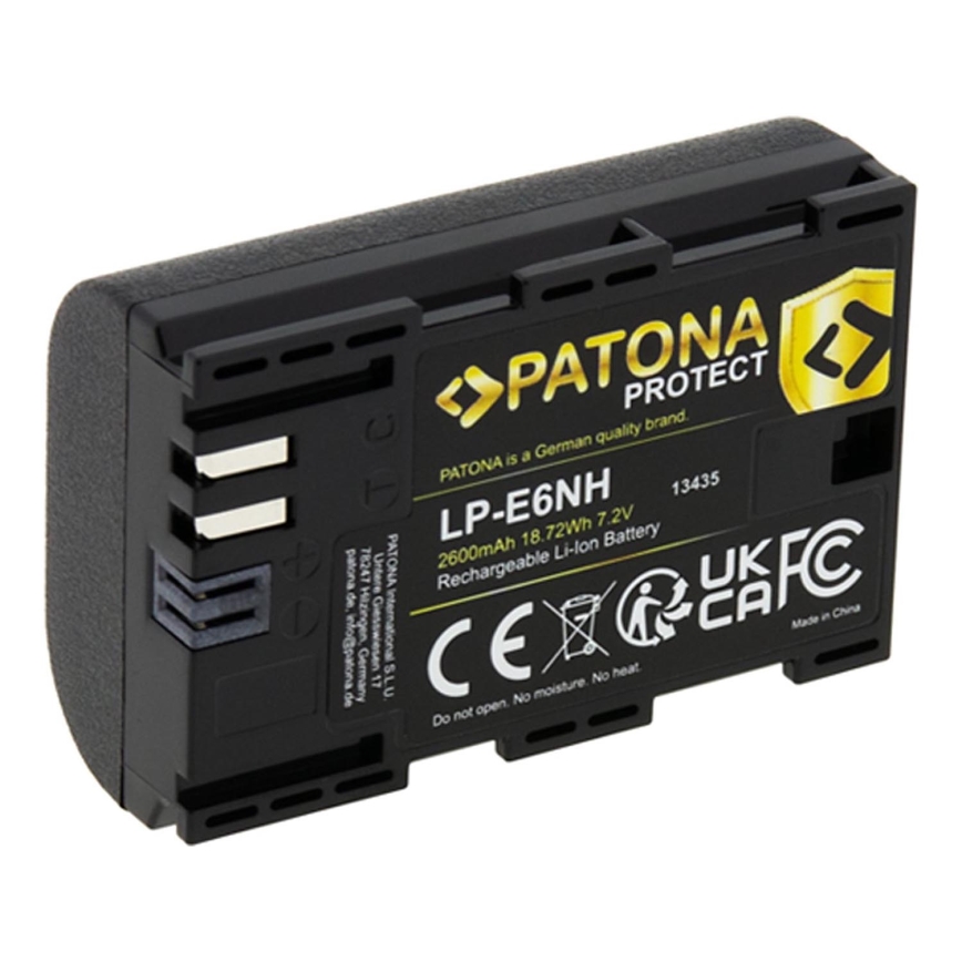 PATONA - Aku Canon LP-E6NH 2600mAh Li-Ion Protect EOS R5/R6