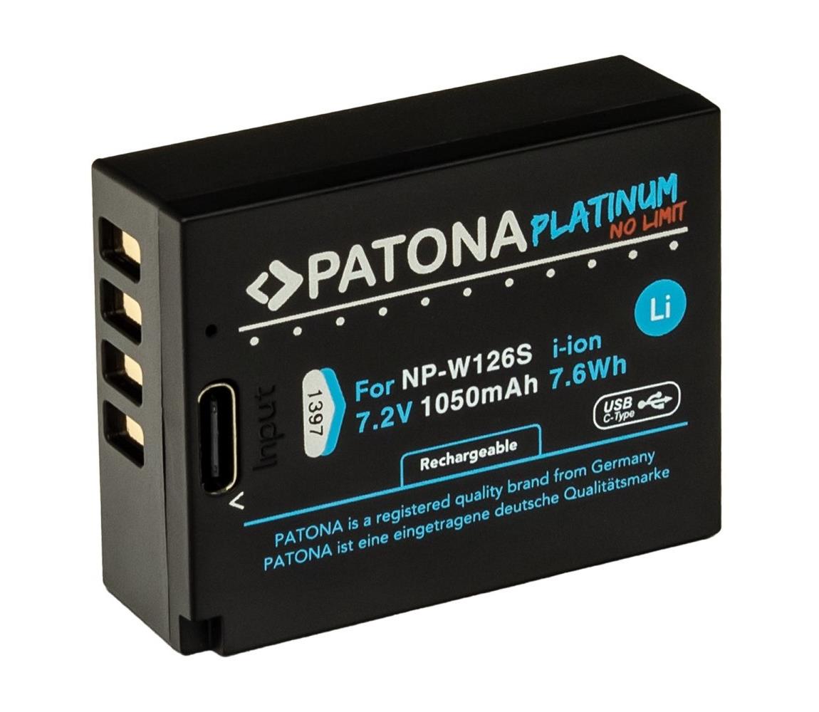 PATONA PATONA - Aku Fuji NP-W126S 1050mAh Li-Ion Platinum USB-C nabíjení IM1285