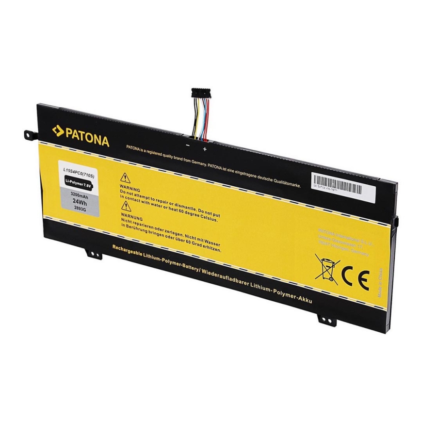 PATONA - Aku Lenovo Ideapad 710S/xiaoxin Air 13 3200mAh Li-Pol 7,6V L15S4PC0