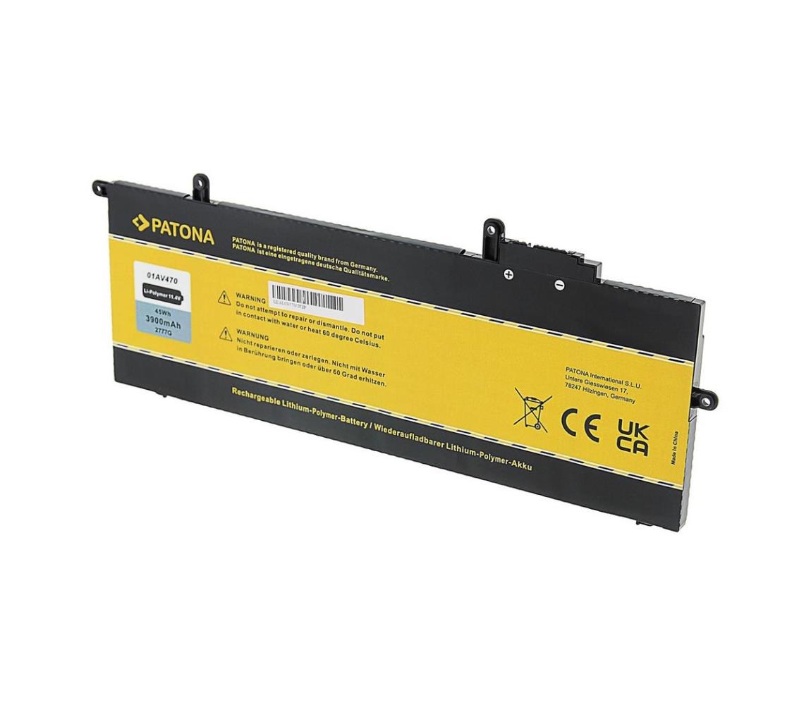 PATONA PATONA - Aku Lenovo Thinkpad A285/X280 3900mAh Li-Pol 11,4V 01AV470 