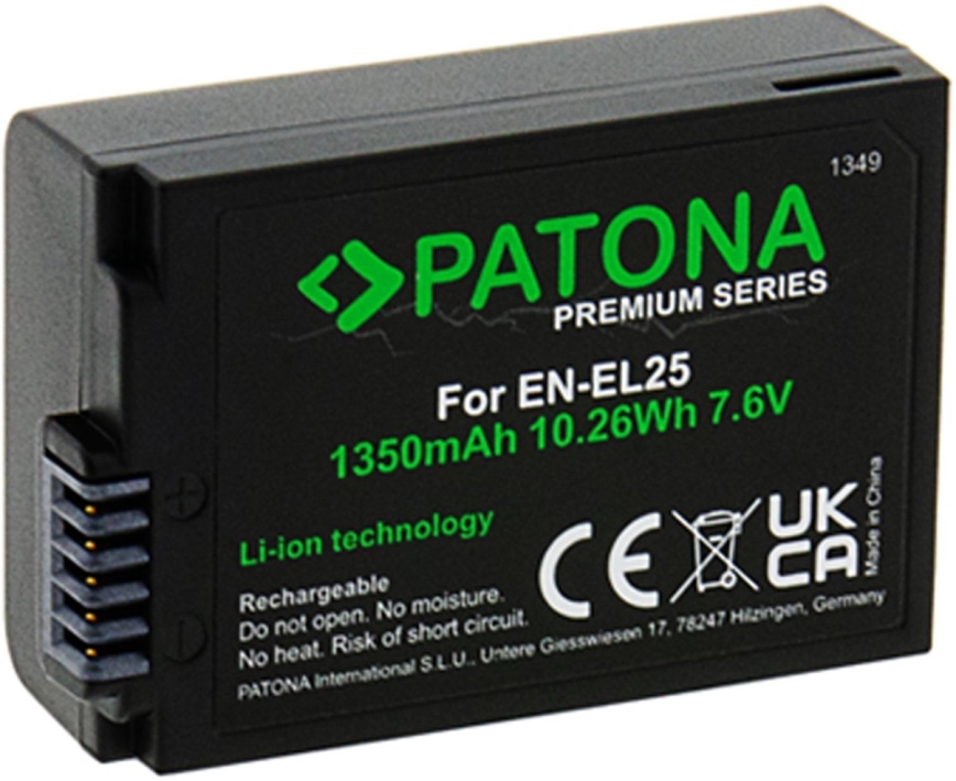 PATONA - Aku Nikon EN-EL25 1350mAh Li-Ion 7,6V Premium Z50/Z fc