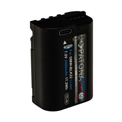 PATONA - Aku Panasonic DMW-BLK22 2400mAh Li-Ion Platinum USB-C nabíjení