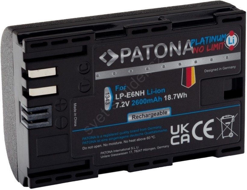Аккумулятор canon lp e6nh