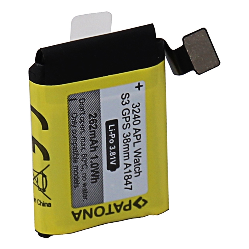 PATONA - Baterie Apple Watch 3 GPS 262mAh A1847 38 mm