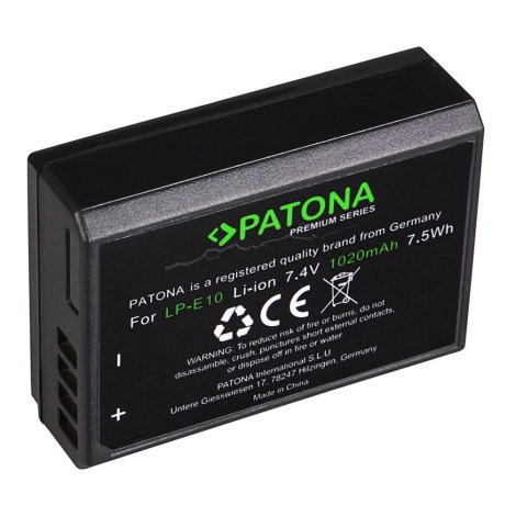 PATONA - Baterie Canon LP-E10 1020mAh Li-Ion Premium