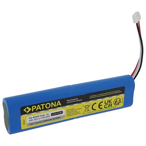 PATONA - Baterie Ecovacs Deebot Ozmo 930 3400mAh Li-lon 14,4V