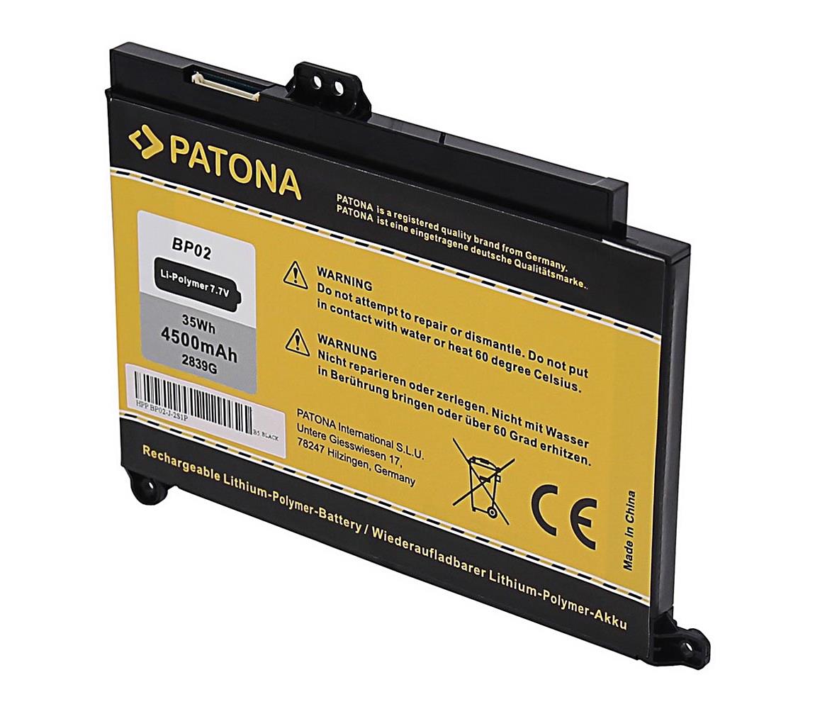 PATONA PATONA - Baterie HP Pavilion PC 15 AU 4500mAh Li-Pol 7,7V BP02XL IM0717