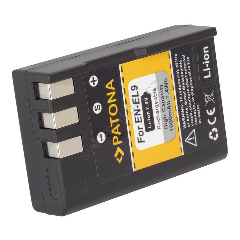 Batteria PATONA EN-EL9 1000mAh 7.4V Per Nikon D40, D60, D3000, D5000 – Sostituto Di Alta Qualità