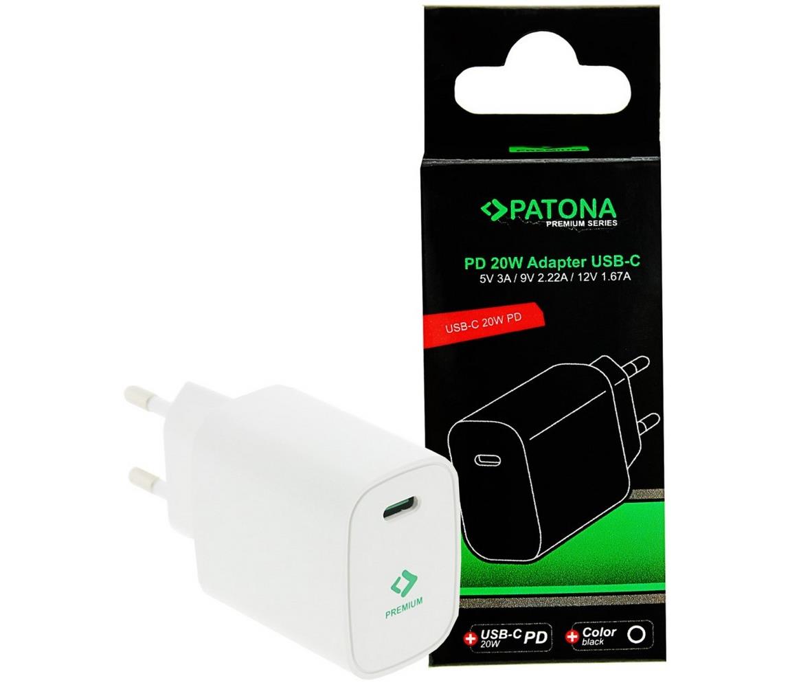 PATONA PATONA - Nabíjecí adaptér USB-C Power delivery 20W/230V bílá 