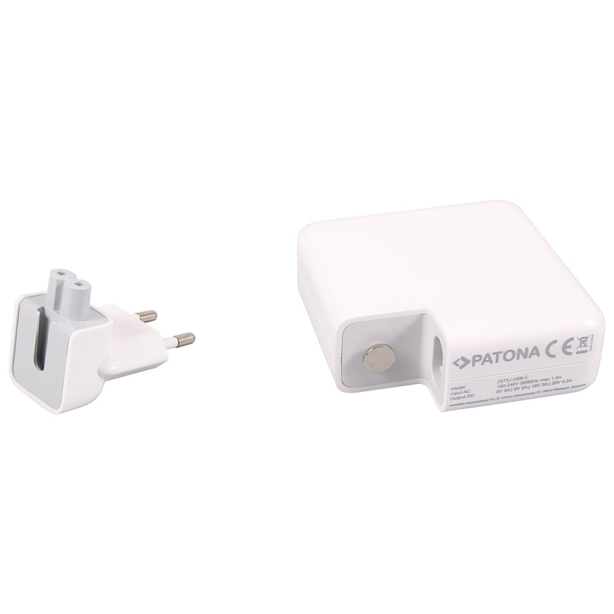 PATONA - Nabíječka Apple 5V-20V konektor USB-C/87W Power delivery