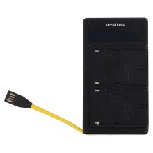 PATONA - Nabíječka Dual Sony NP-F970/F960/F950 USB