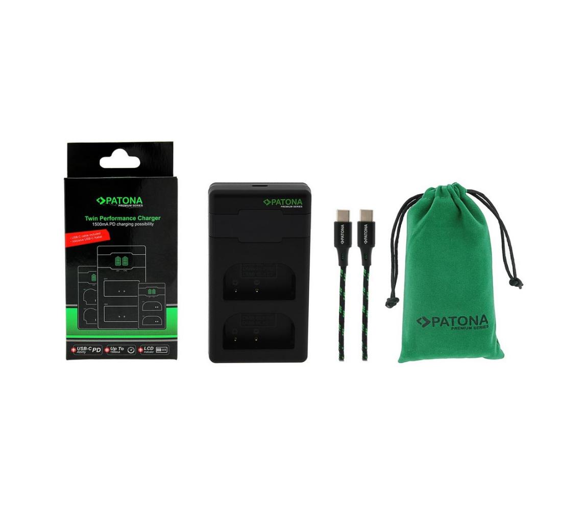 PATONA PATONA - Rychlonabíječka Dual Panasonic DMW-BLF19 + kabel USB-C 0,6m IM1066