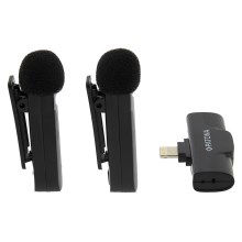 PATONA - SADA 2x Bezdrátový mikrofon s klipem pro iPhone USB-C 5V
