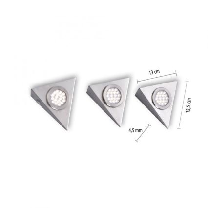 Paul Neuhaus 1119-55-3 - SADA 3x LED Osvětlení nábytku se senzorem HELENA LED/2,5W/230V