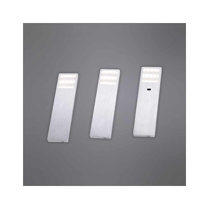 Paul Neuhaus 1120-95-3 - SADA 3x LED Osvětlení nábytku se senzorem HELENA LED/2W/230V