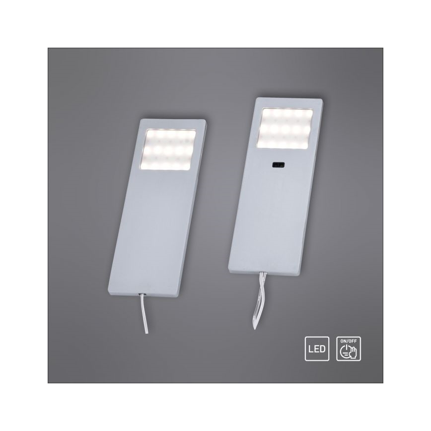 Paul Neuhaus 1121-95-2 - SADA 2x LED Osvětlení nábytku se senzorem HELENA LED/2W/230V