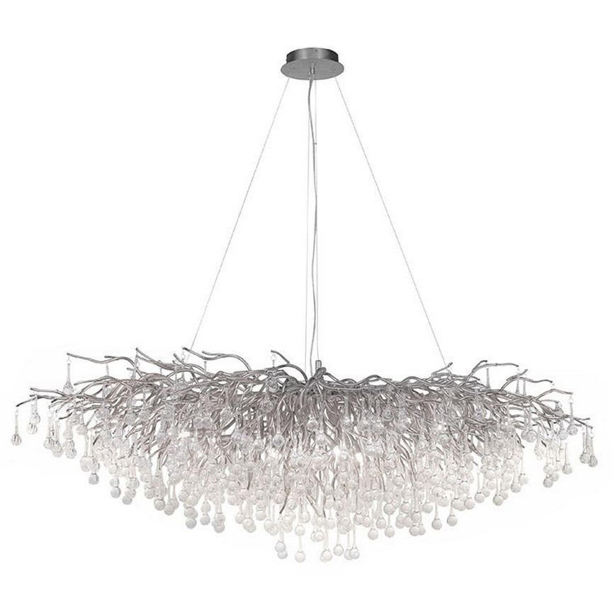 Paul Neuhaus 2031-55 - Lustr na lanku ICICLE 15xG9/40W/230V 75x150 cm lesklý chrom