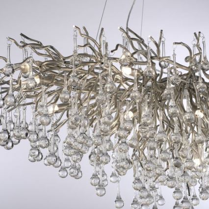 Paul Neuhaus 2031-55 - Lustr na lanku ICICLE 15xG9/40W/230V 75x150 cm lesklý chrom