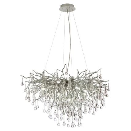 Paul Neuhaus 2192-55 - Lustr na lanku ICICLE 10xG9/40W/230V 50x100 cm lesklý chrom