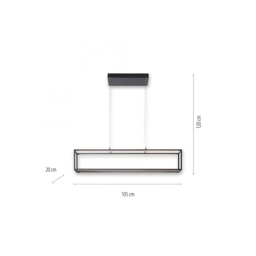 Paul Neuhaus 2441-18 - LED Stmívatelný lustr na lanku CONTURA 4xLED/8W/230V