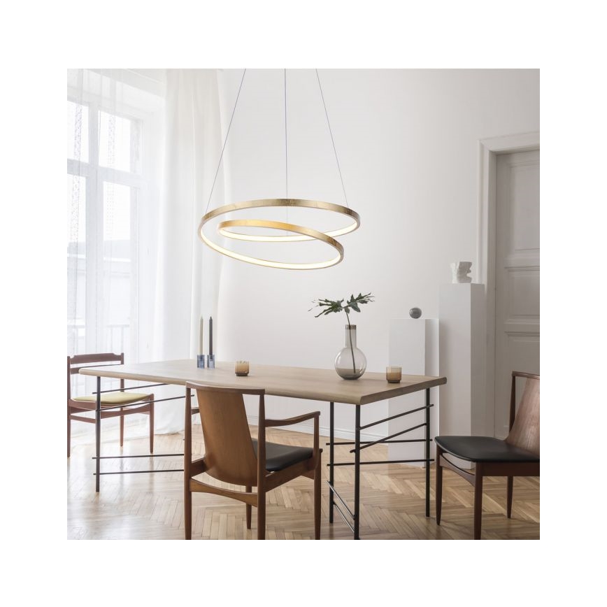 Paul Neuhaus 2472-12 - LED Stmívatelný lustr na lanku ROMAN LED/30W/230V zlatá