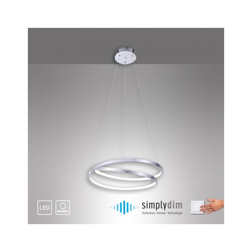 Paul Neuhaus 2472-21 - LED Stmívatelný lustr na lanku ROMAN LED/30W/230V lesklý chrom