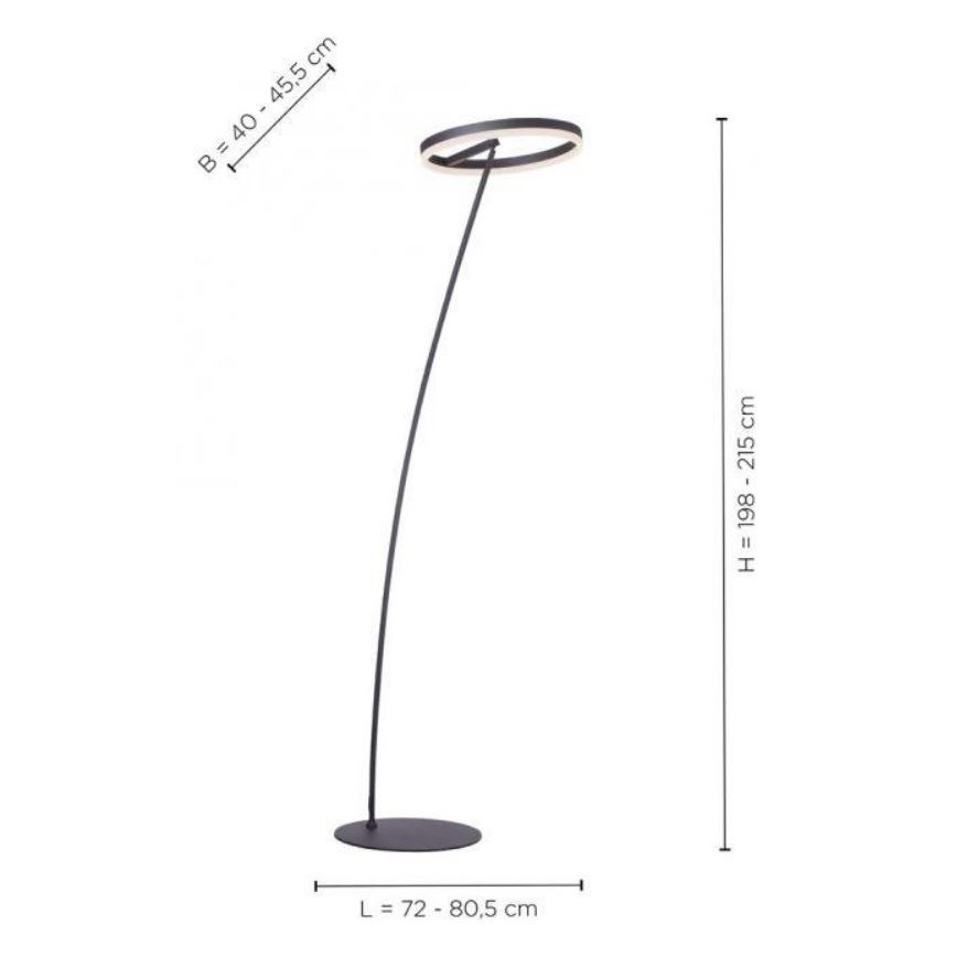 Paul Neuhaus 381-13 - LED Stmívatelná stojací lampa TITUS LED/19,5W/230V