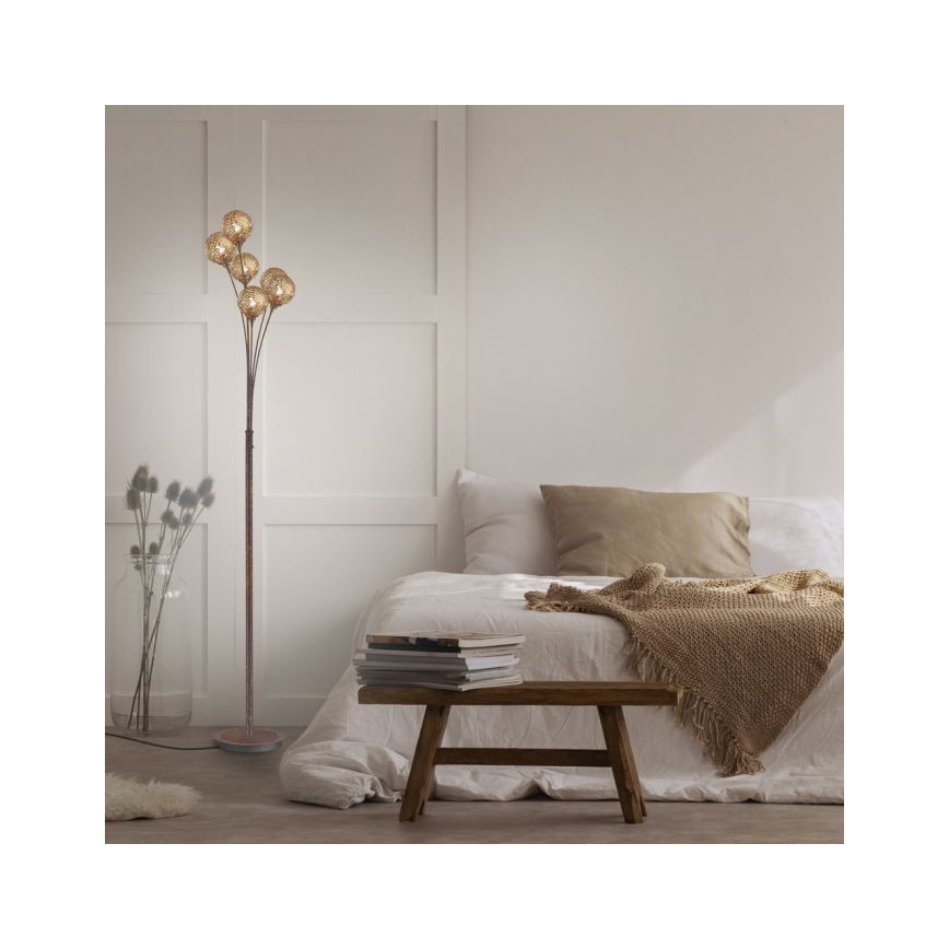 Paul Neuhaus 398-48 - Stojací lampa GRETA 6xG9/40W/230V