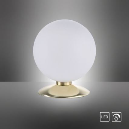 Paul Neuhaus 4013-60 - LED Stmívatelná dotyková stolní lampa BUBBA 1xG9/3W/230V zlatá