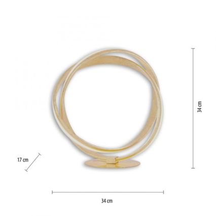 Paul Neuhaus 4531-12 - LED Stmívatelná stolní lampa MELINDA LED/18W/230V zlatá