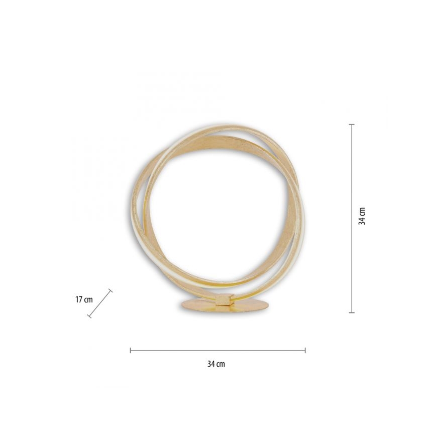 Paul Neuhaus 4531-12 - LED Stmívatelná stolní lampa MELINDA LED/18W/230V zlatá